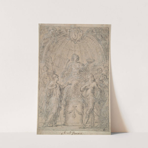 Fame Crowning a General by Justus van Egmont