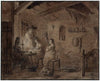 Familie in boereninterieur