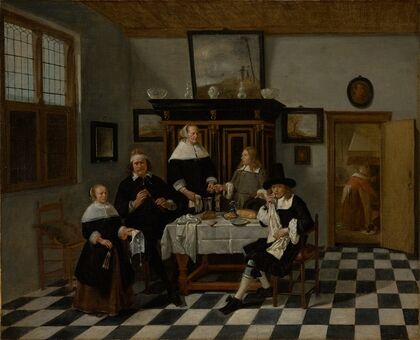 Family Group in an Interior — size preview
