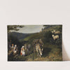Family in idyllic countryside (1856) by Friedrich Wilhelm Keyl