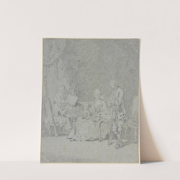 Family making music by Daniel Nikolaus Chodowiecki