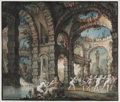 Family of Satyrs with Dancing Cherubs (c. 1775–1776)