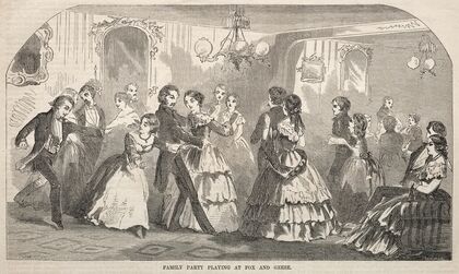 Family Party Playing at Fox and Geese (1857)