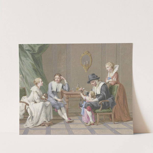 Family scene by Johann Friedrich August Tischbein
