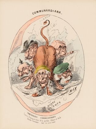 Fantaisies communardes Leurs frères et amis de la perfide Albion et de la blonde Germanie, ta (1871)