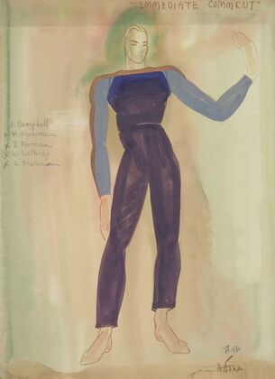Fantasy 1939: ‘Immediate Comment’ purple trousers, purple sweater (1934-1943)