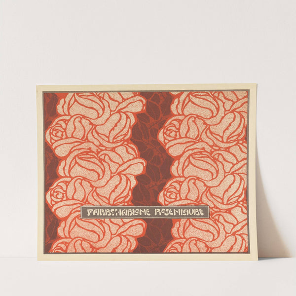 Farbschablone Rosenlaube (Rose Bower Color Stencil) (1901) by Koloman Moser