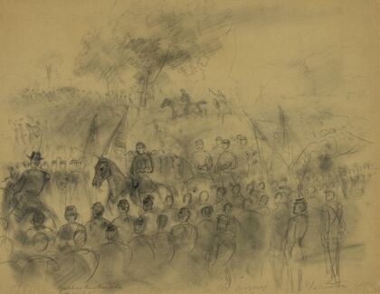 Farewell to the Army. Warrenton, 1862
