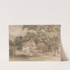 Farm Buildings among Trees by Henry Edridge