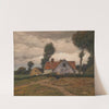 Farm in stormy landscape by Eugen Kampf