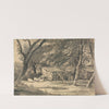 Farm with Pigs Foraging (c. 1789–1821) by Henry Edridge