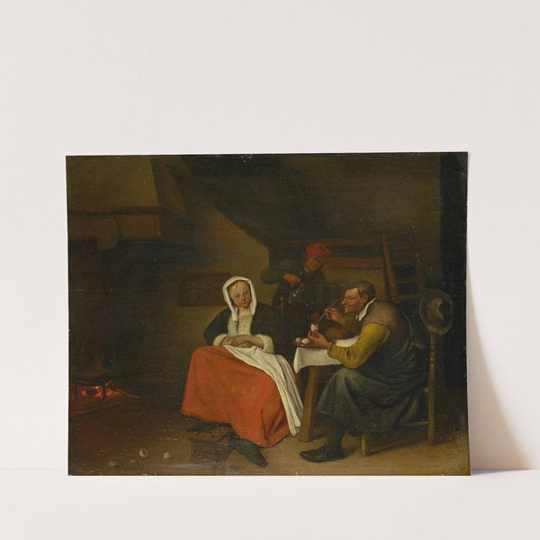 Farmer Eating Eggs by Jan Steen