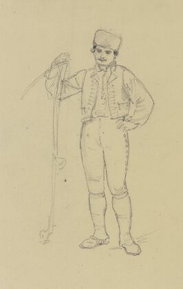 Farmer with a fur cap.