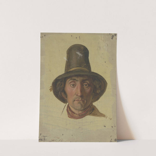 Farmer with a high hat by Jakob Becker