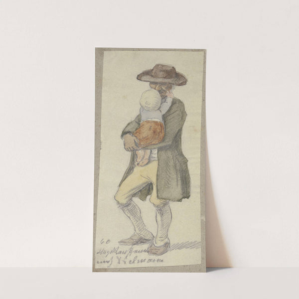 Farmer with child on his arm by Hugo Kauffmann