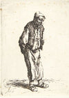 Farmer with his hands behind his back