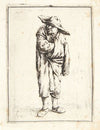 Farmer with one hand in his coat