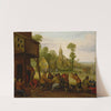 Farmers Carousing In Front Of An Inn by Joost Cornelisz Droochsloot