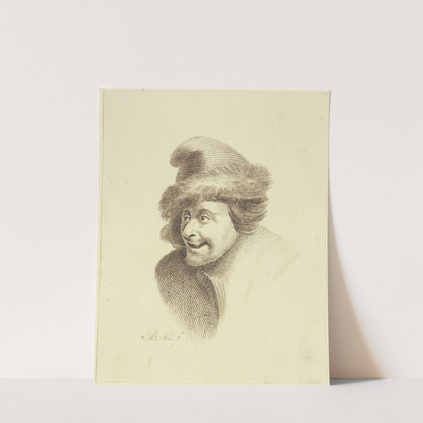 Farmer&#039;s head with fur cap by Antoon Overlaet