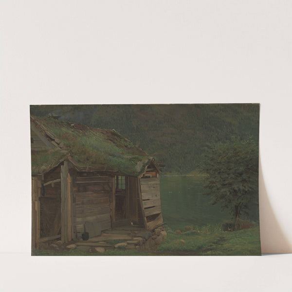 Farmhouse at Balestrand by Amaldus Nielsen