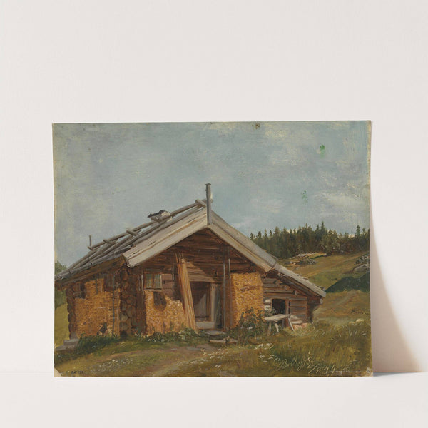 Farmhouse at Bolkesjø (1844) by Adolph Tidemand