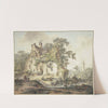 Farmhouse by a Stream by Hendrik Meyer