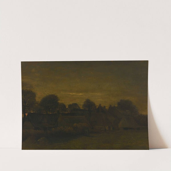Farming Village at Twilight (1884) by Vincent van Gogh