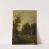 Farms by a River with Rapids by Cornelis Gerritsz Decker