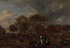 Farmstead with the Gentleman Farmer and his Wife and the Painter in the foreground