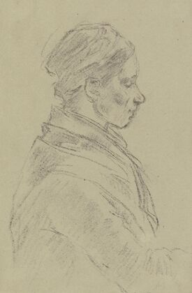 Farmwoman in profile