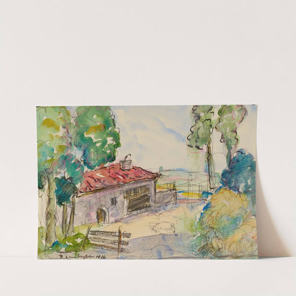 Farmyard, Albi by Donald Shaw MacLaughlan