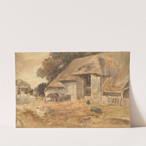 Farmyard at Compton by Peter De Wint