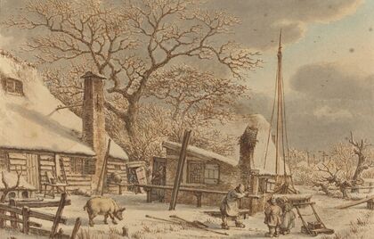 Farmyard in Winter