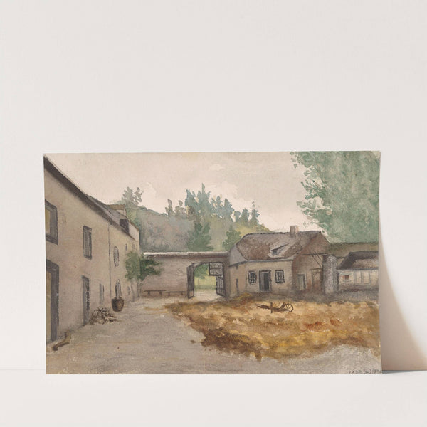 Farmyard with Farm by Nicaise De Keyser