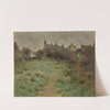 Farmyard With Sheep Grazing by Robert Russell MacNee