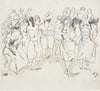 Faschingsszene mit maskierten Männern und Frauen (1910-1914)
