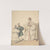 Fashion Drawing with a Woman Seated in a Chair with a Boy and Girl by Pierre-Numa Bassaget