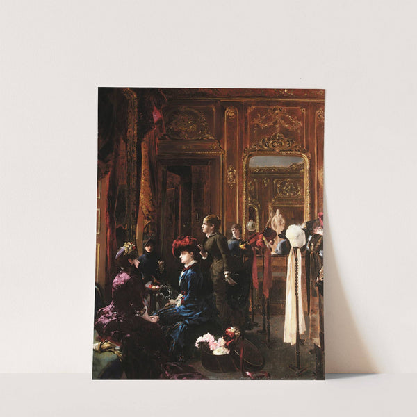 Fashion salon in Paris by Louis-Robert Carrier-Belleuse