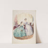 Fashion Study; Two Women in Evening Dress by Adèle-Anaïs Toudouze