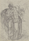 Faust und Gretchen, im Hintergrund Marthe und Mephisto