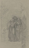 Faust und Gretchen, im Hintergrund Marthe und Mephisto