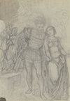 Faust und Gretchen, im Hintergrund Marthe und Mephisto