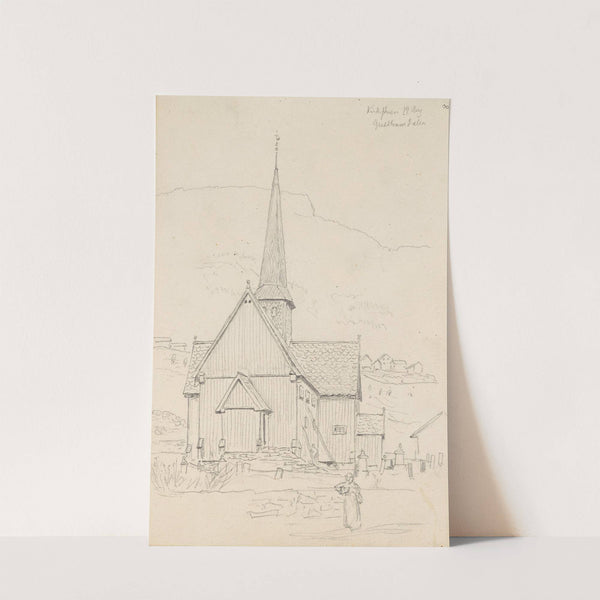 Fåvang kirke, Gudbrandsdalen by Hans Gude