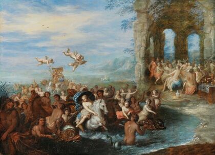 Feast of the gods, with the Marriage of Neptune and Amphitrite