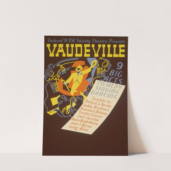 Federal WPA Variety Theatre presents vaudeville 9 big acts (1936) by Richard Halls