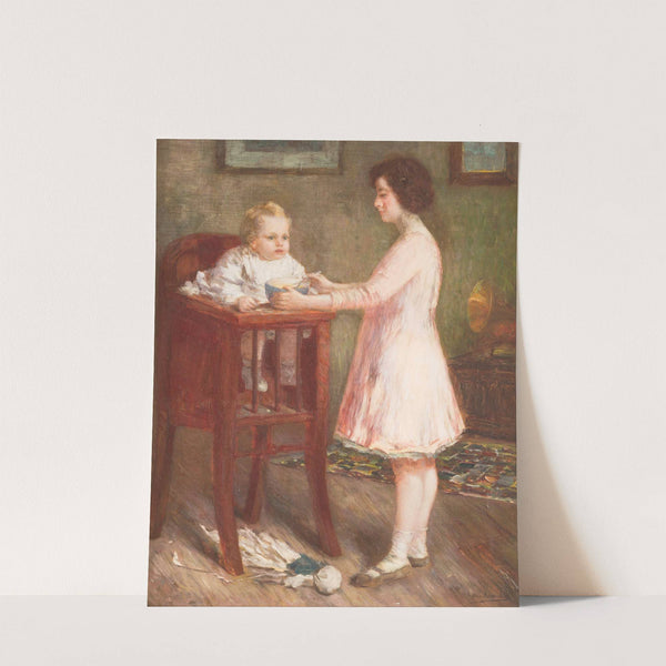 Feeding the baby by Albert Dumoulin