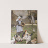 Feeding The Chickens by Walter Frederick Osborne