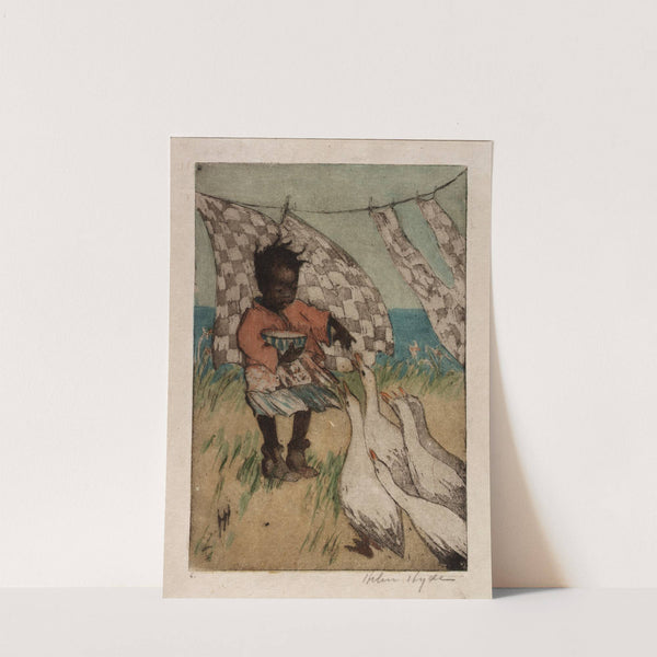 Feeding the Geese by Helen Hyde