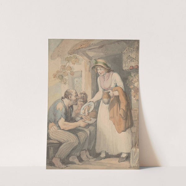 Feeding the hungry by Thomas Rowlandson