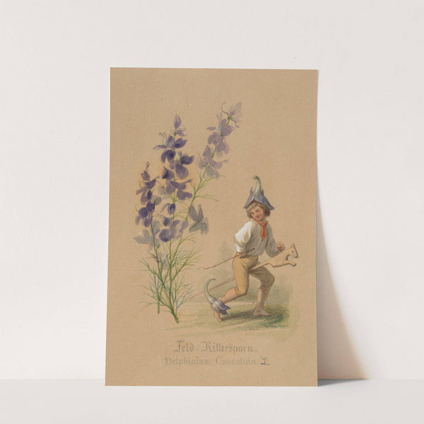 Feld-Rittersporn by Adolf Schrödter  